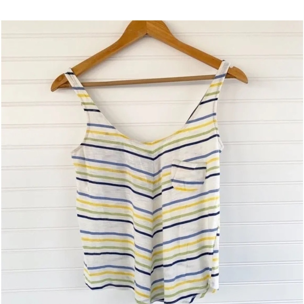 Poof! Blue and Yellow Sleeveless  Camisole